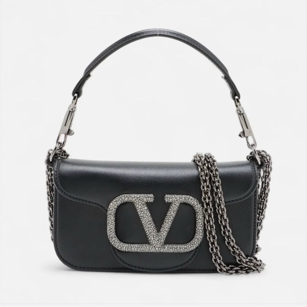 Valentino Garavani Locò Small Shoulder Bag With Jewel Logo
